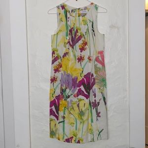Calvin Klein Abstract Floral Dress